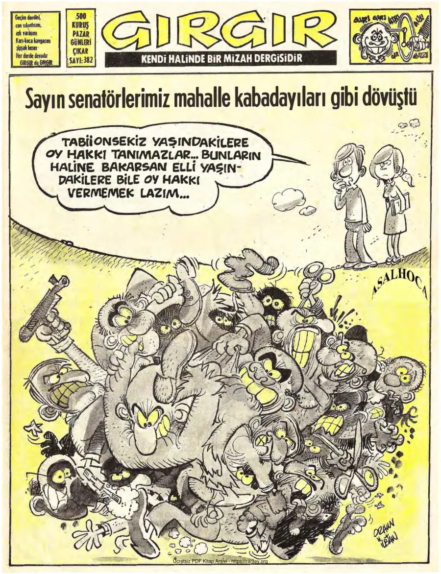GırGır 1979 Sayı 382 kapak görseli