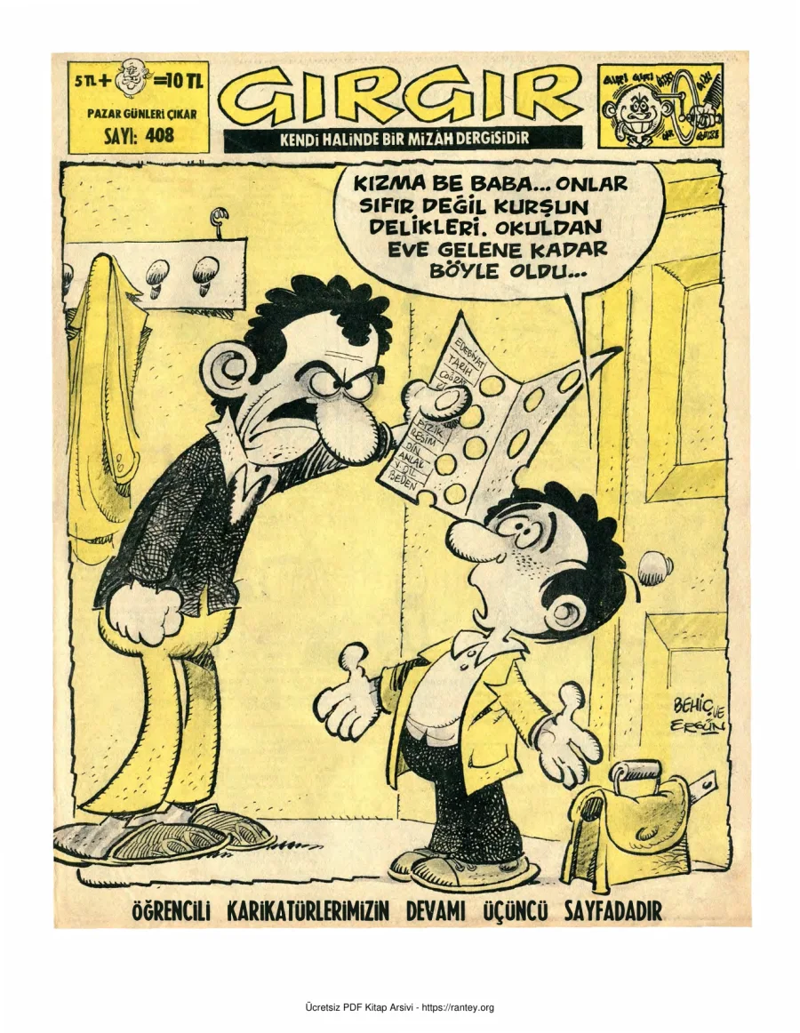 GırGır 1980 Sayı 408 kapak görseli