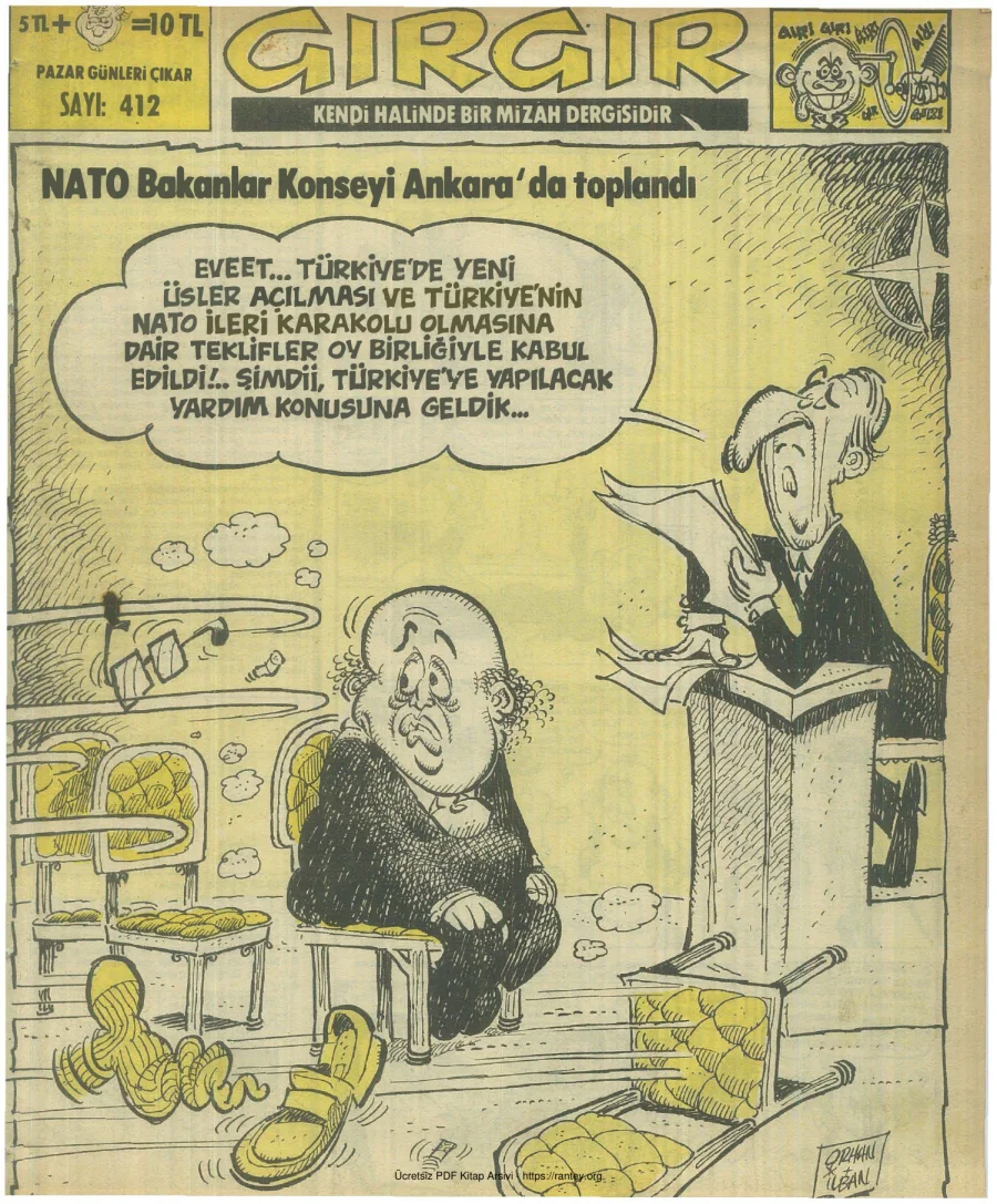 GırGır 1980 Sayı 412 kapak görseli