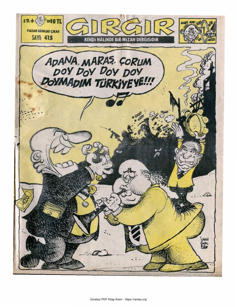 GırGır 1980 Sayı 415 kapak görseli