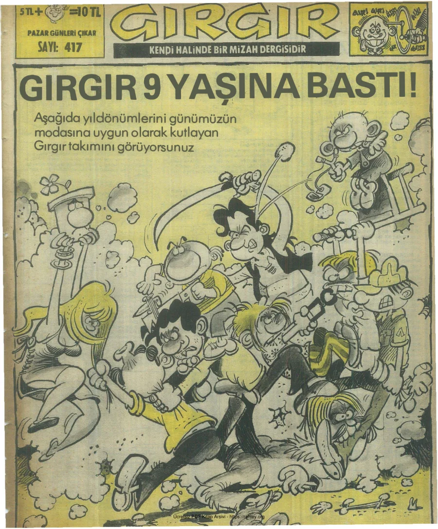 GırGır 1980 Sayı 417 kapak görseli