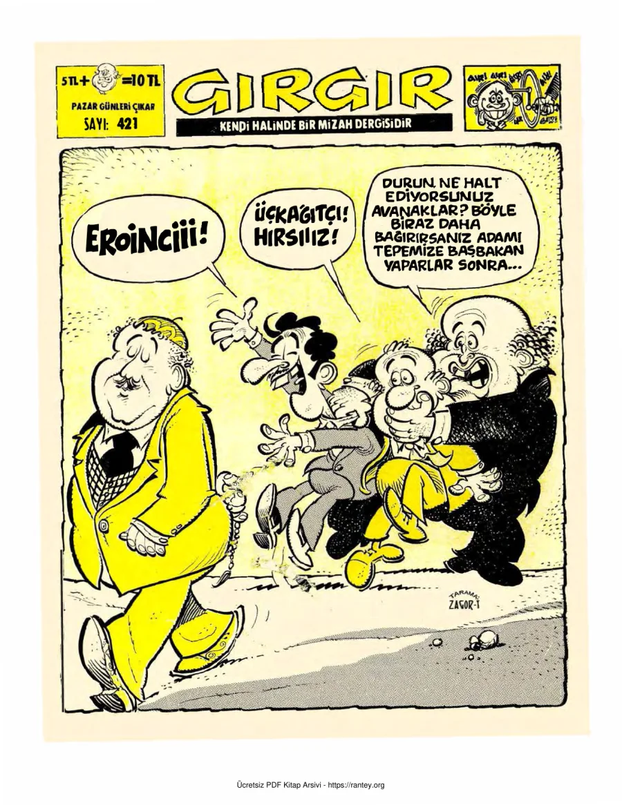 GırGır 1980 Sayı 421 kapak görseli