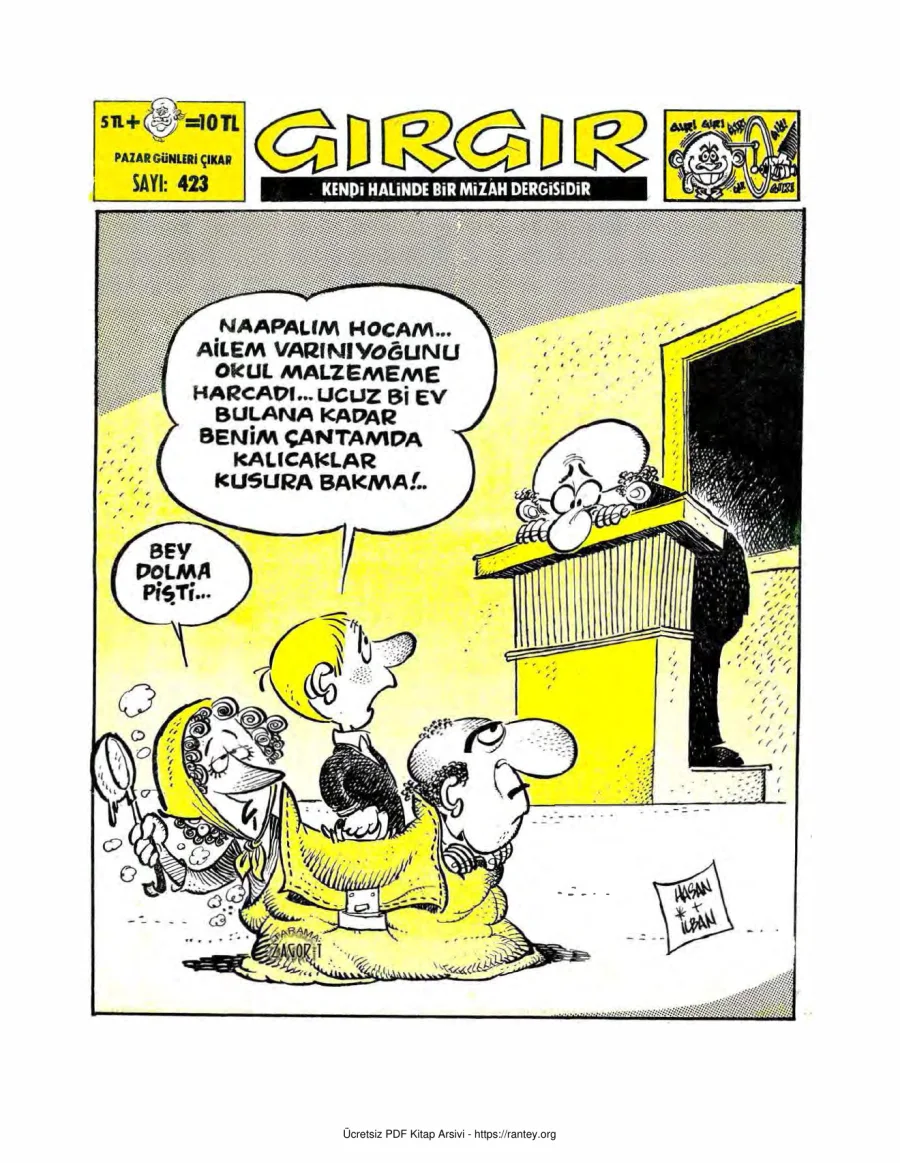 GırGır 1980 Sayı 423 kapak görseli