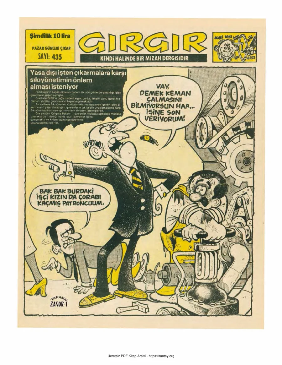 GırGır 1980 Sayı 435 kapak görseli