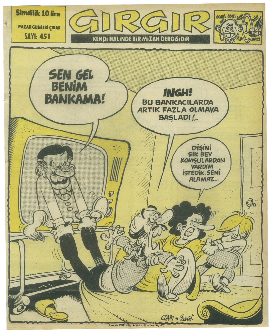 GırGır 1981 Sayı 451 kapak görseli
