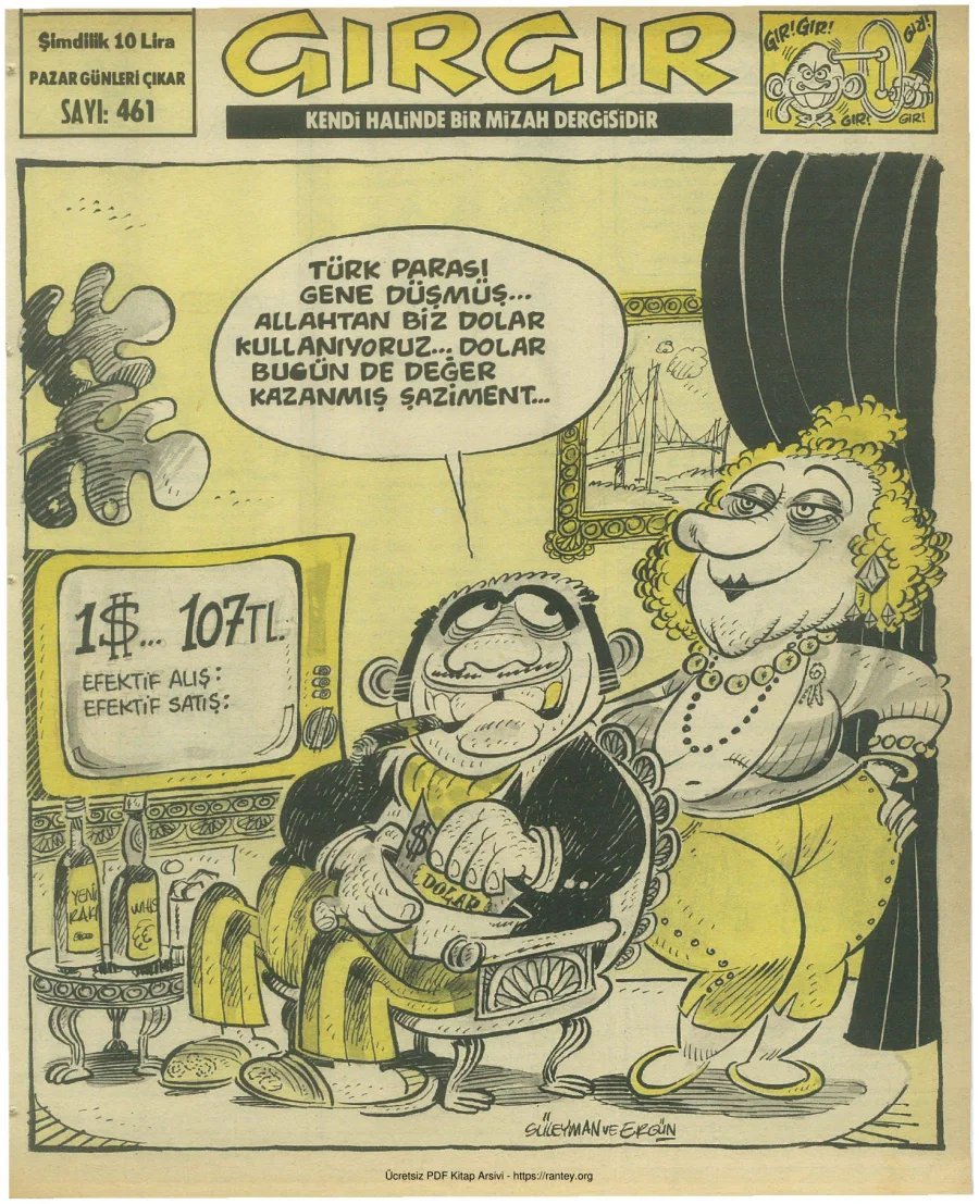 GırGır 1981 Sayı 461 kapak görseli