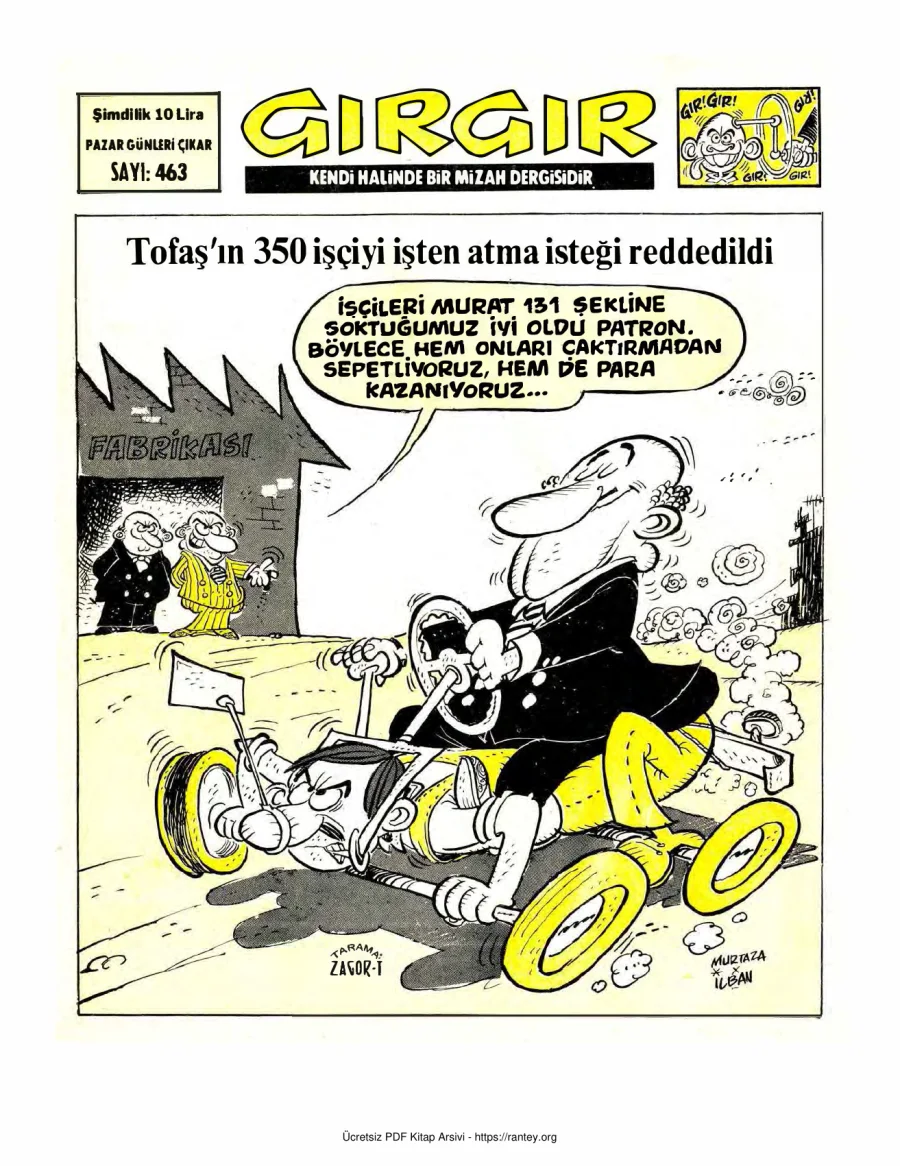 GırGır 1981 Sayı 463 kapak görseli