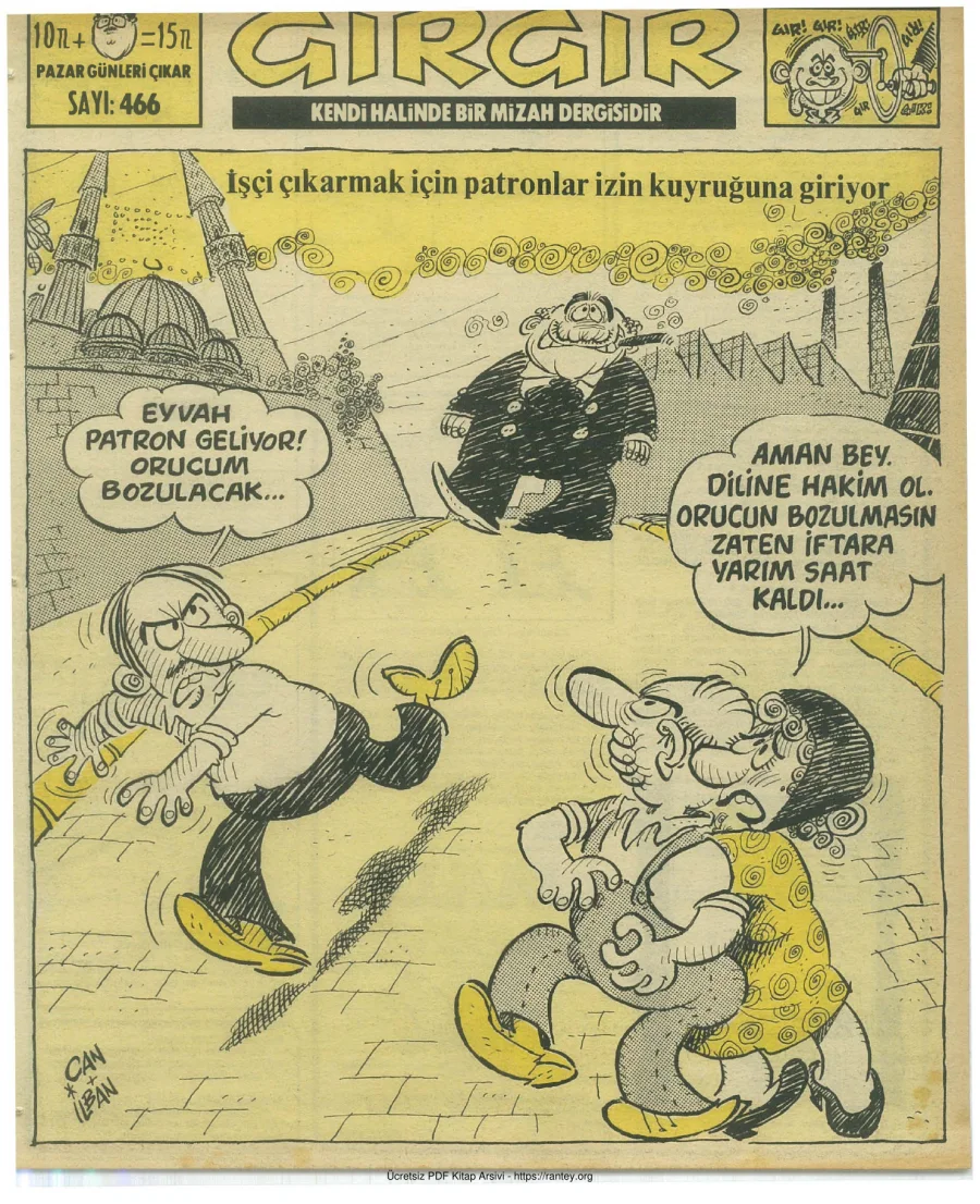GırGır 1981 Sayı 466 kapak görseli