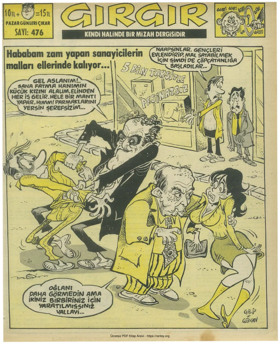 GırGır 1981 Sayı 476 kapak görseli