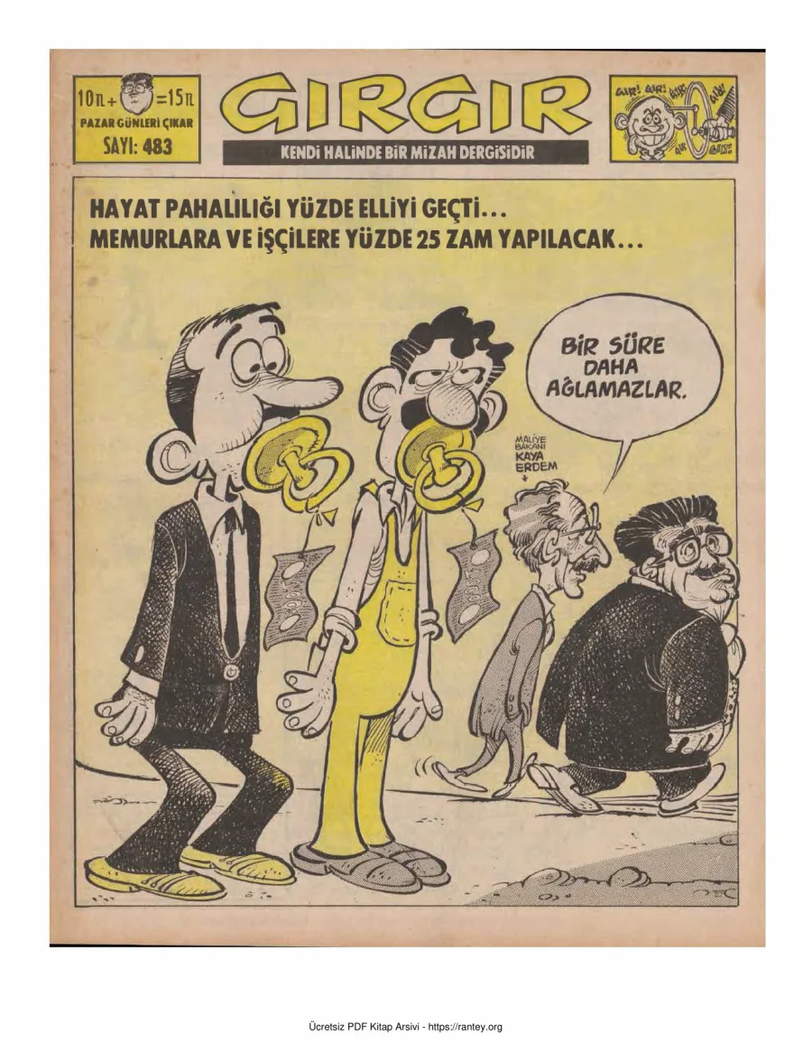 GırGır 1981 Sayı 483 kapak görseli