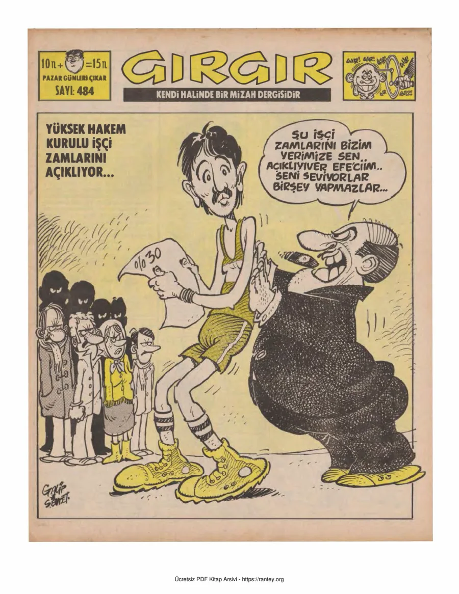GırGır 1981 Sayı 484 kapak görseli