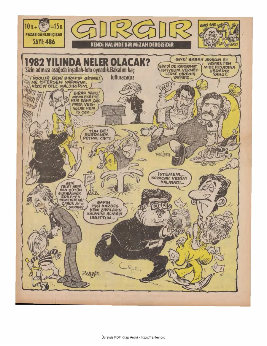 GırGır 1981 Sayı 486 kapak görseli