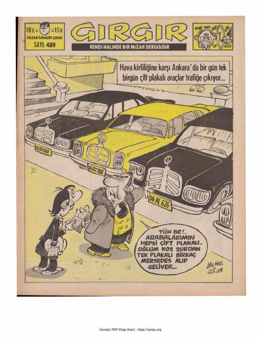 GırGır 1982 Sayı 489 kapak görseli