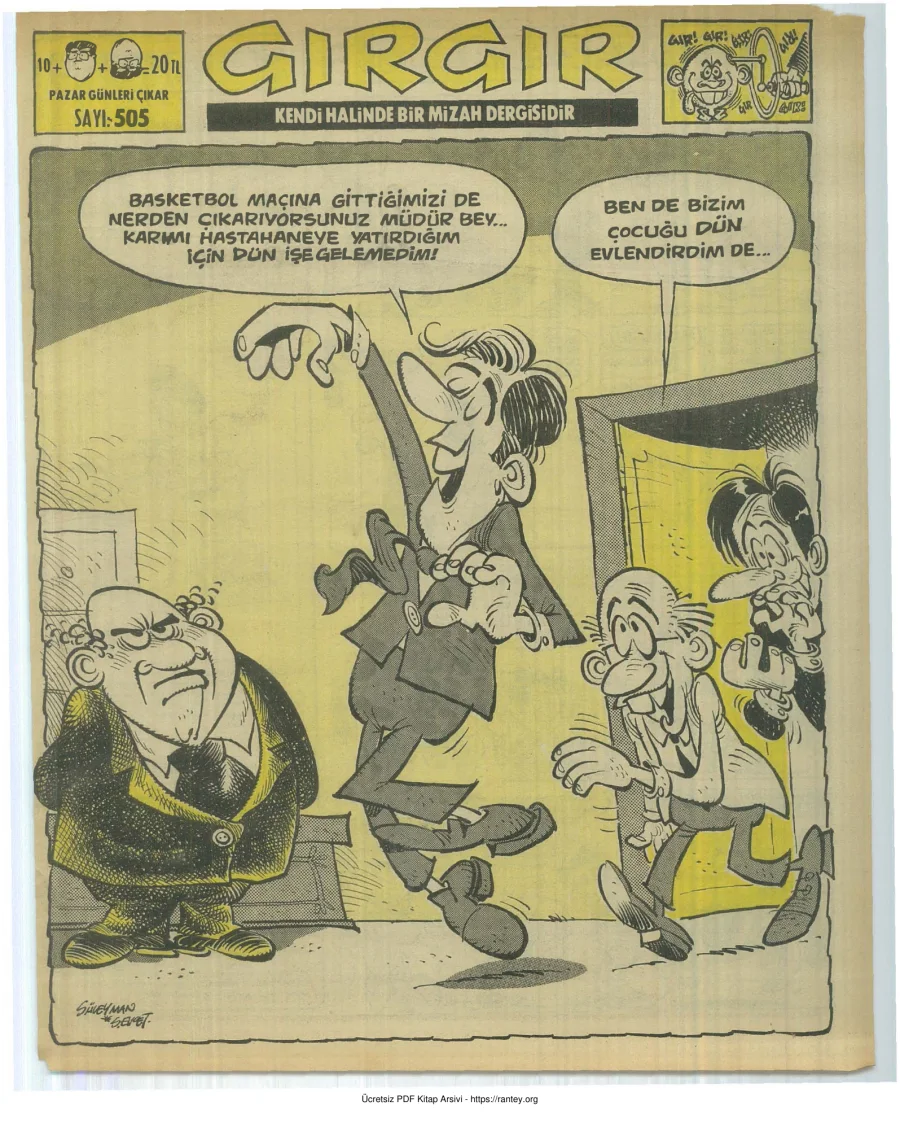GırGır 1982 Sayı 505 kapak görseli