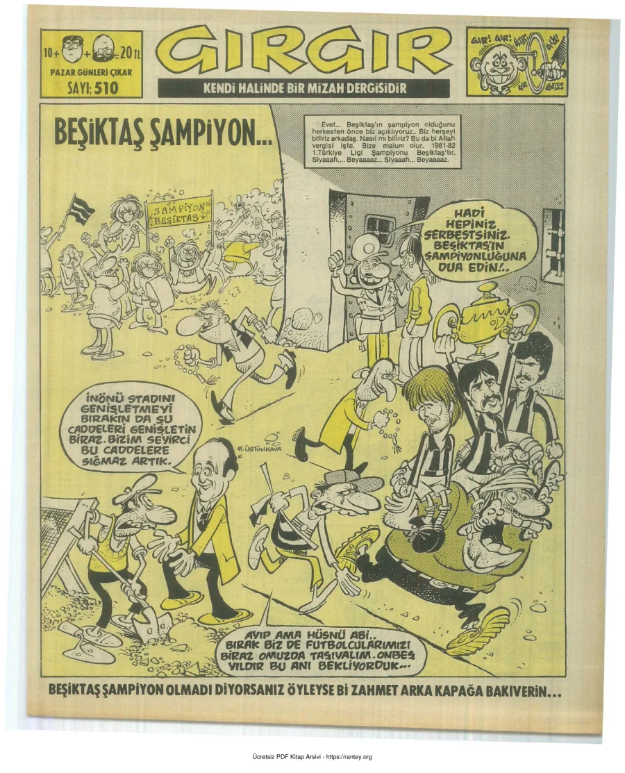 GırGır 1982 Sayı 510 kapak görseli