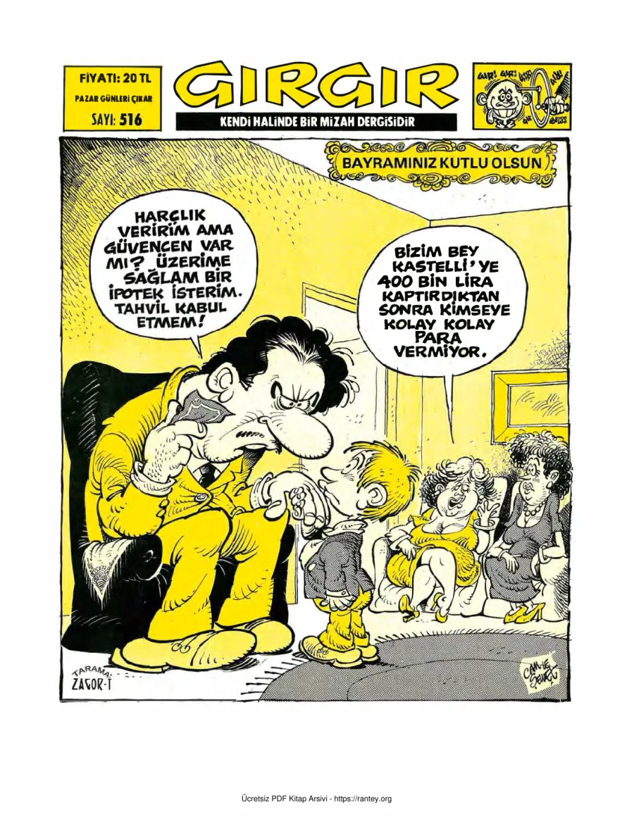 GırGır 1982 Sayı 516 kapak görseli