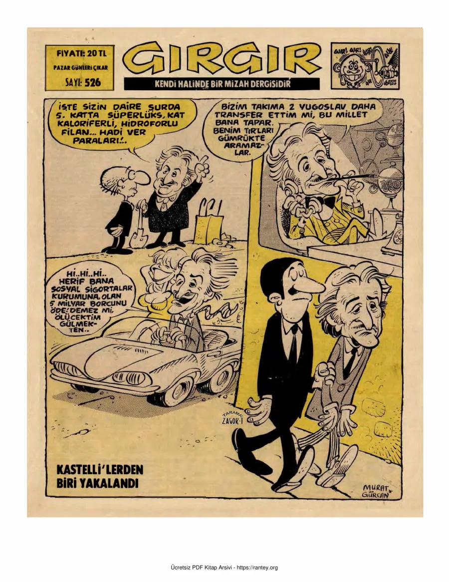 GırGır 1982 Sayı 526 kapak görseli