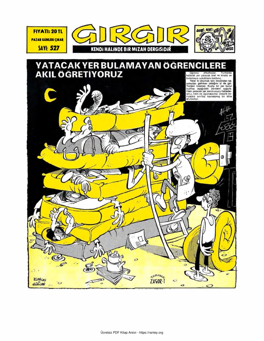 GırGır 1982 Sayı 527 kapak görseli