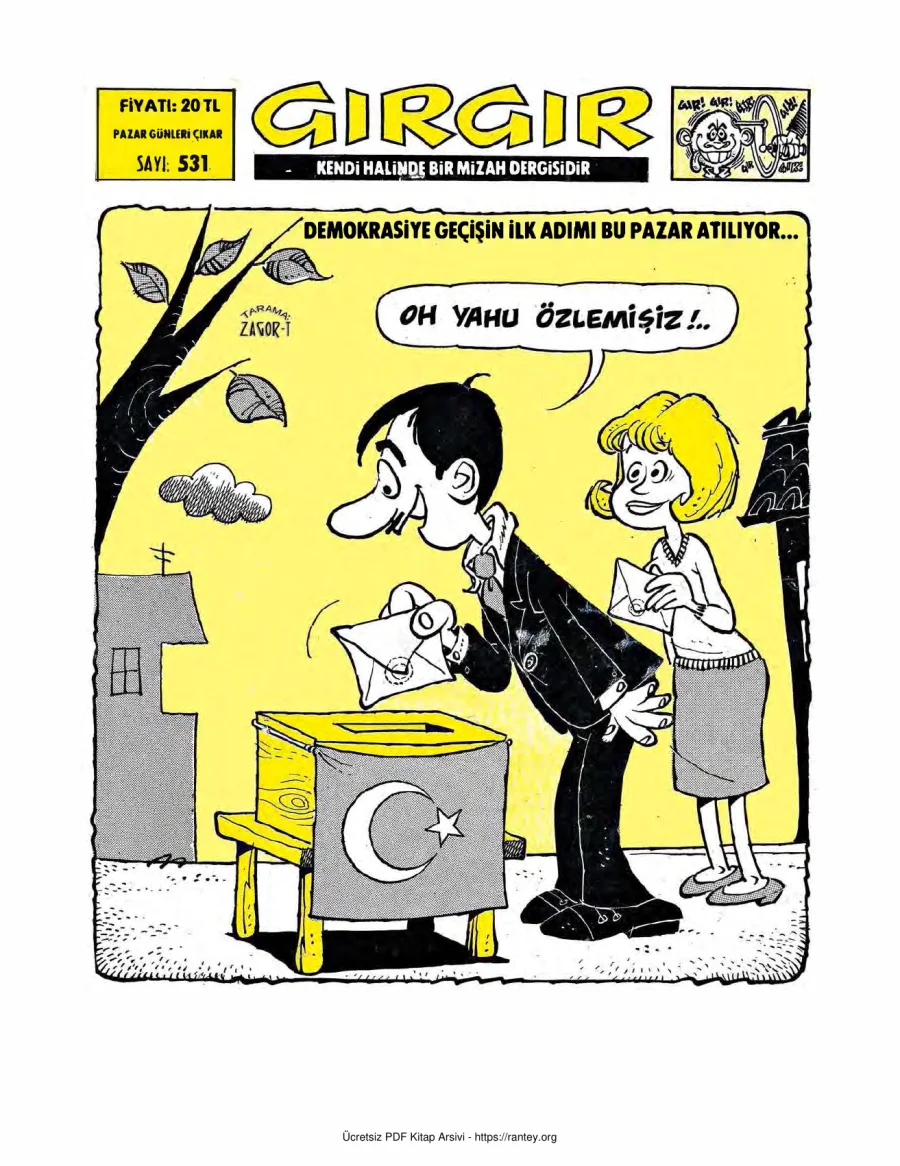 GırGır 1982 Sayı 531 kapak görseli