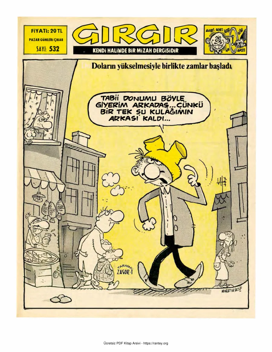 GırGır 1982 Sayı 532 kapak görseli