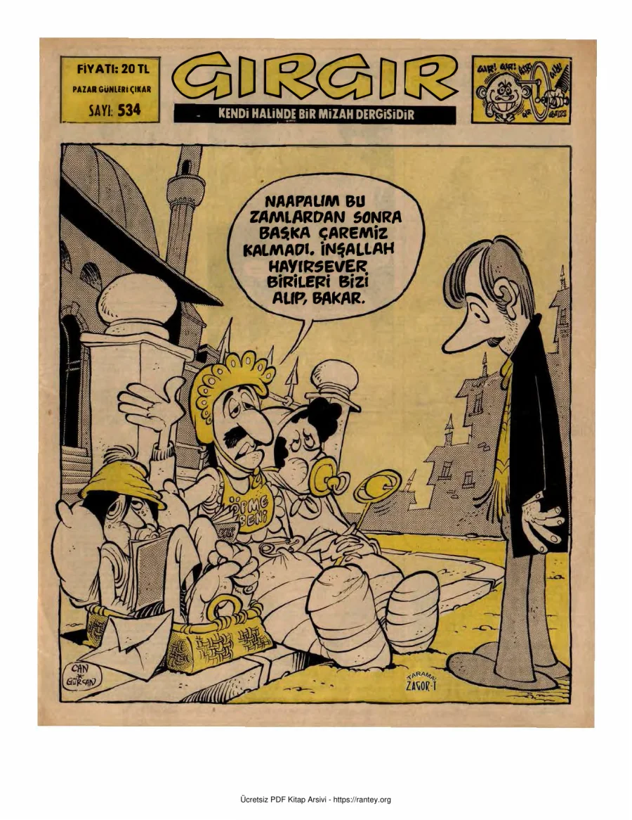 GırGır 1982 Sayı 534 kapak görseli