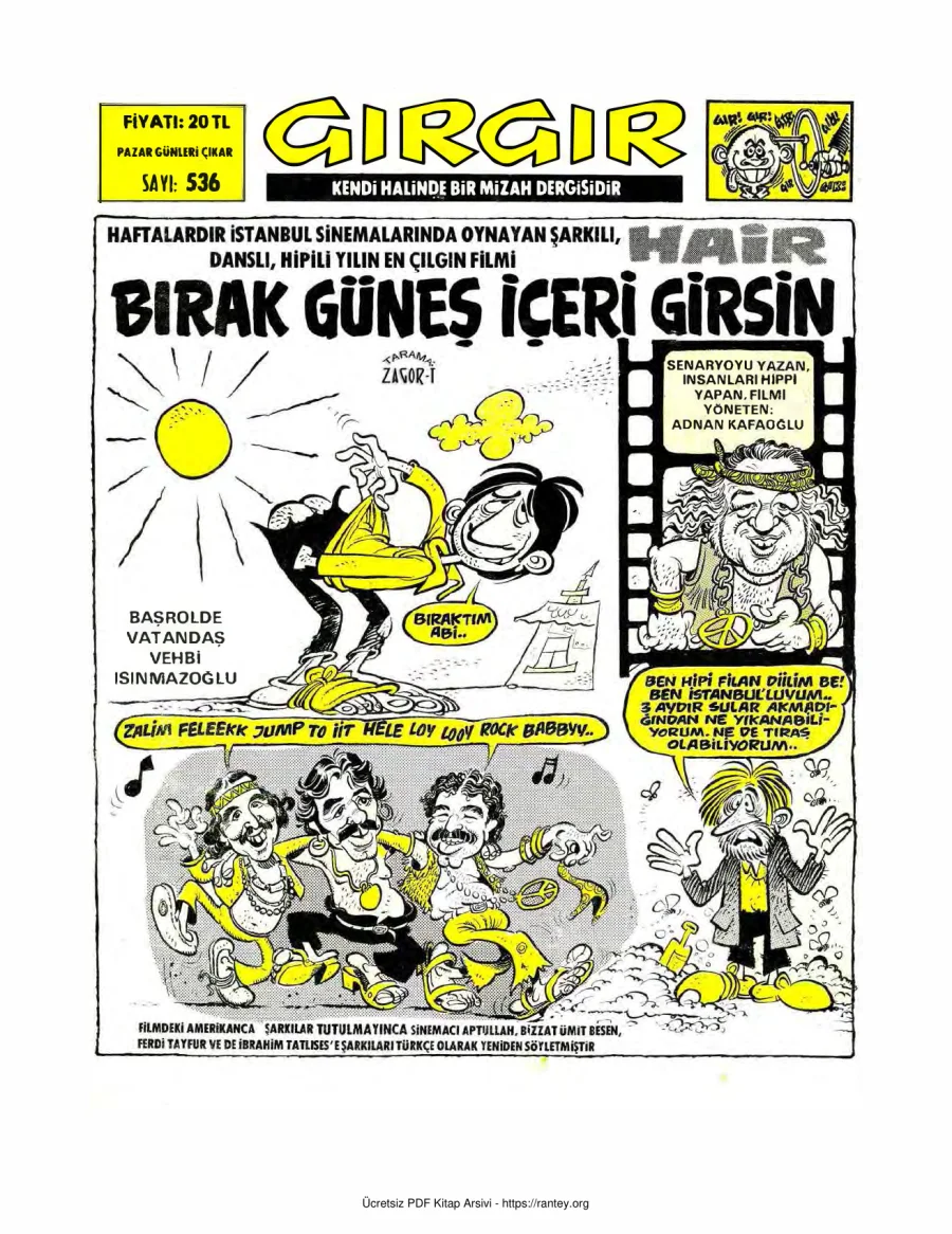 GırGır 1982 Sayı 536 kapak görseli