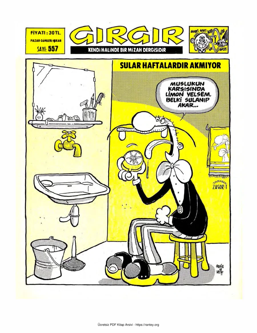 GırGır 1983 Sayı 557 kapak görseli