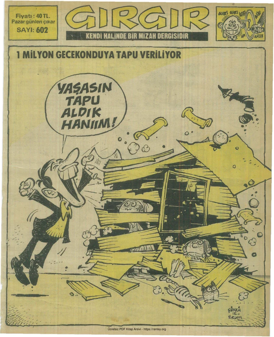 GırGır 1984 Sayı 602 kapak görseli