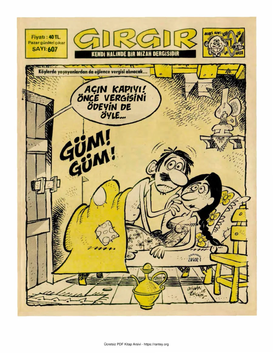GırGır 1984 Sayı 607 kapak görseli