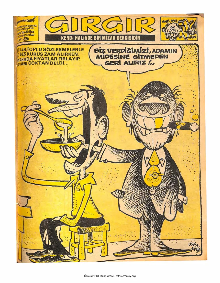 GırGır 1984 Sayı 626 kapak görseli