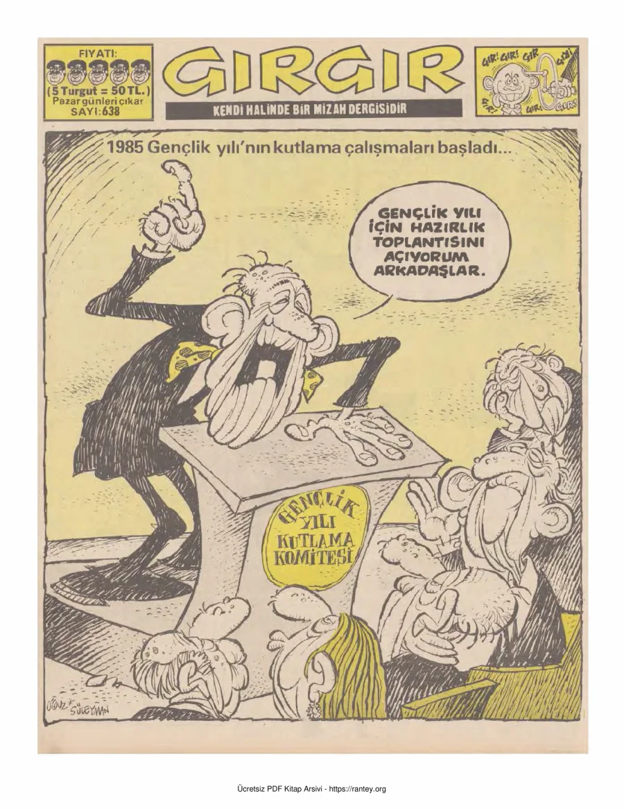 GırGır 1984 Sayı 638 kapak görseli