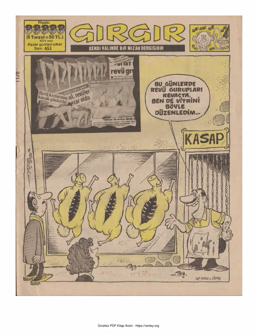 GırGır 1985 Sayı 653 kapak görseli