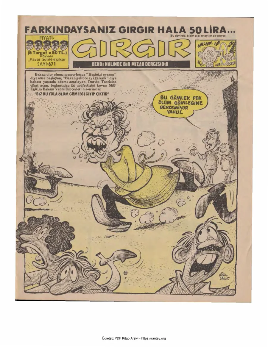 GırGır 1985 Sayı 671 kapak görseli
