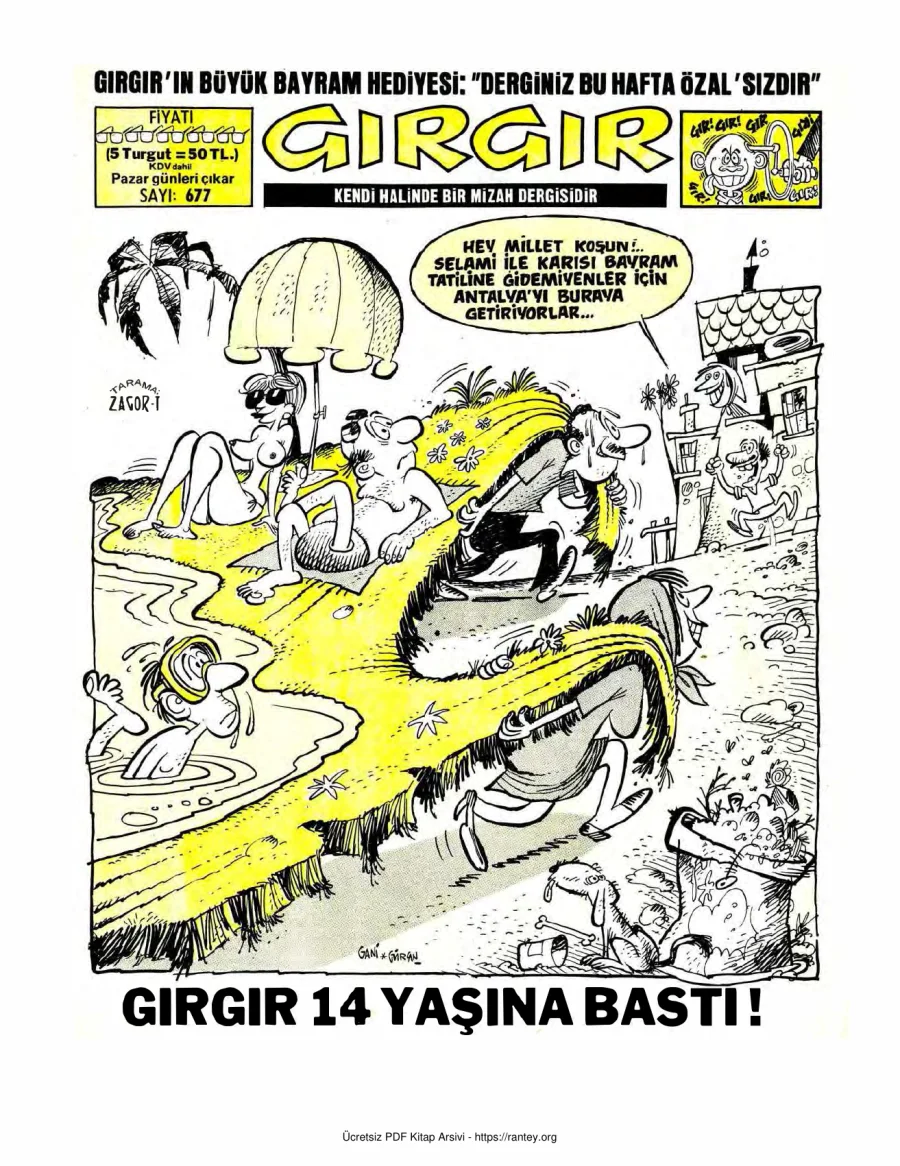 GırGır 1985 Sayı 677 kapak görseli