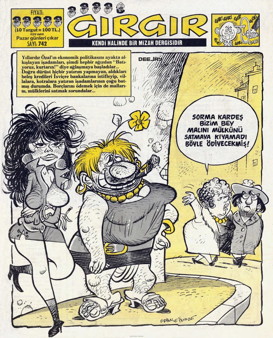 GırGır 1986 Sayı 742 kapak görseli