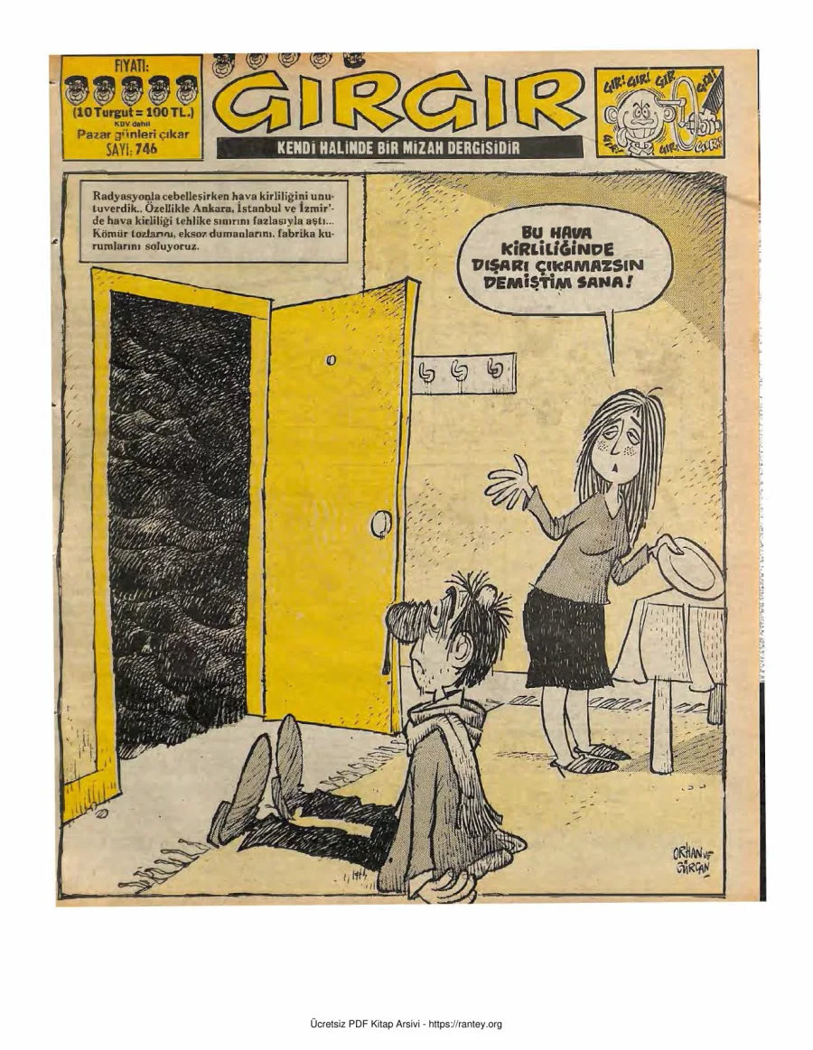 GırGır 1986 Sayı 746 kapak görseli