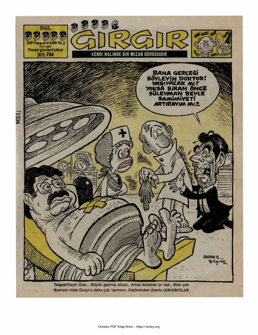 GırGır 1987 Sayı 754 kapak görseli