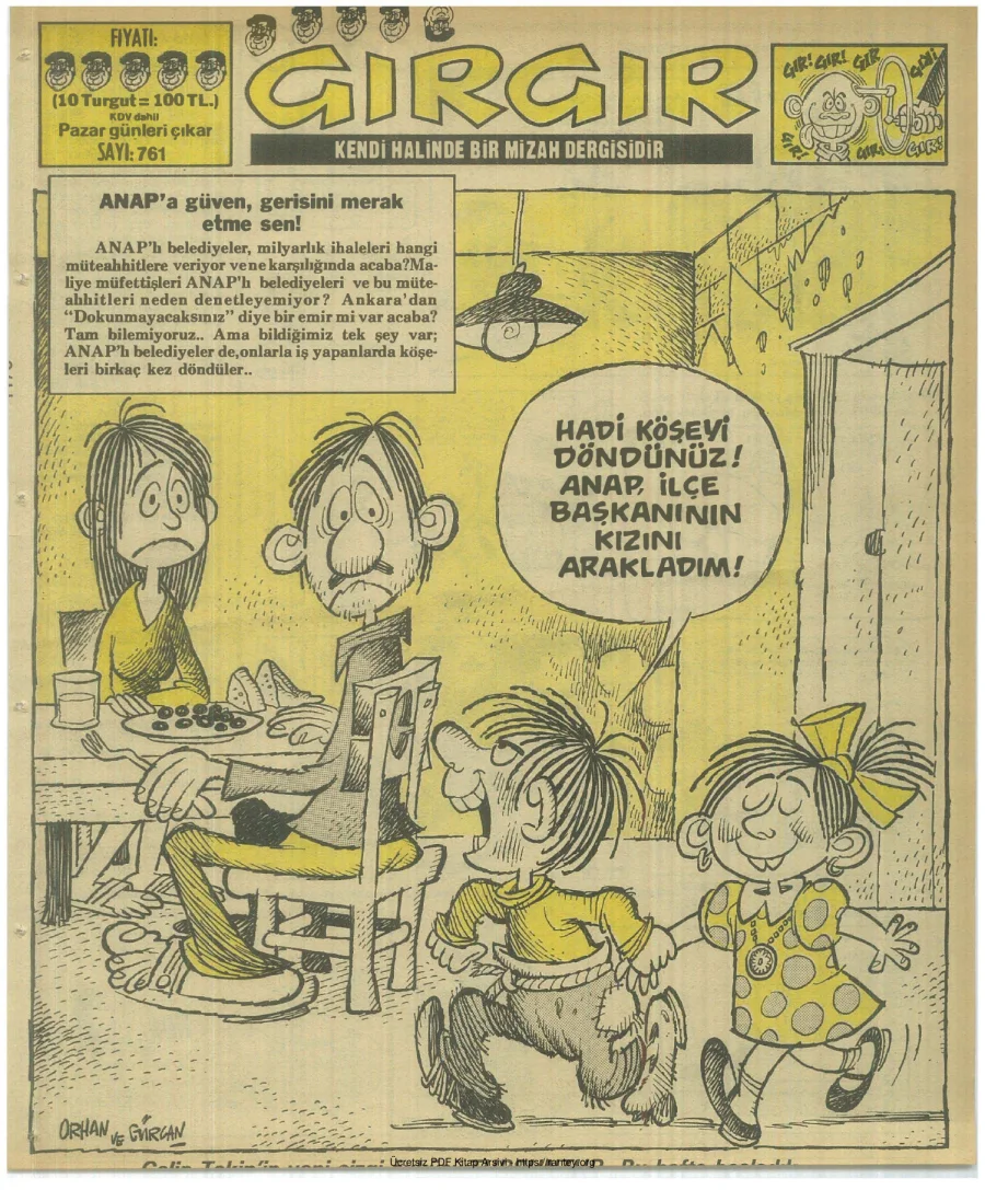 GırGır 1987 Sayı 761 kapak görseli