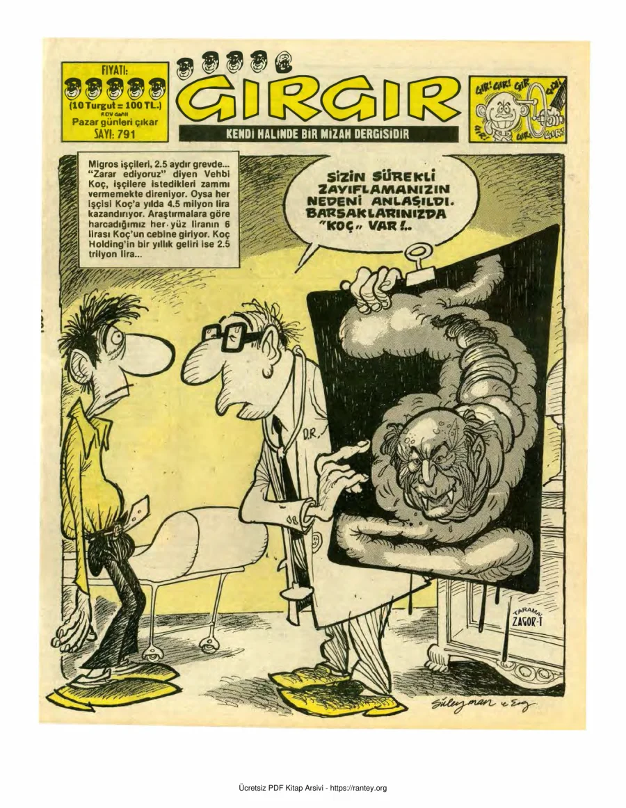 GırGır 1987 Sayı 791 kapak görseli