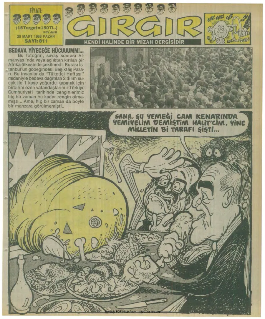 GırGır 1988 Sayı 811 kapak görseli