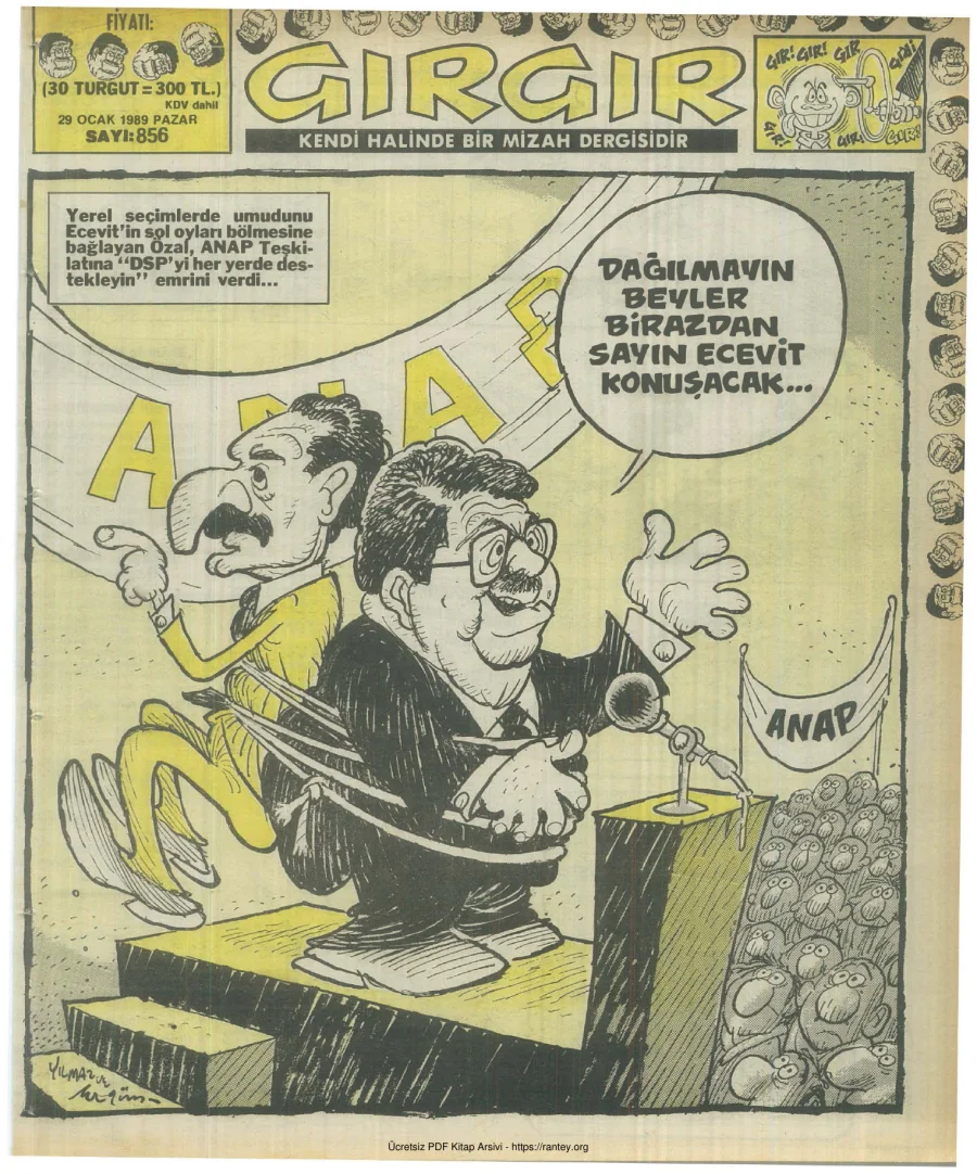 GırGır 1989 Sayı 856 kapak görseli