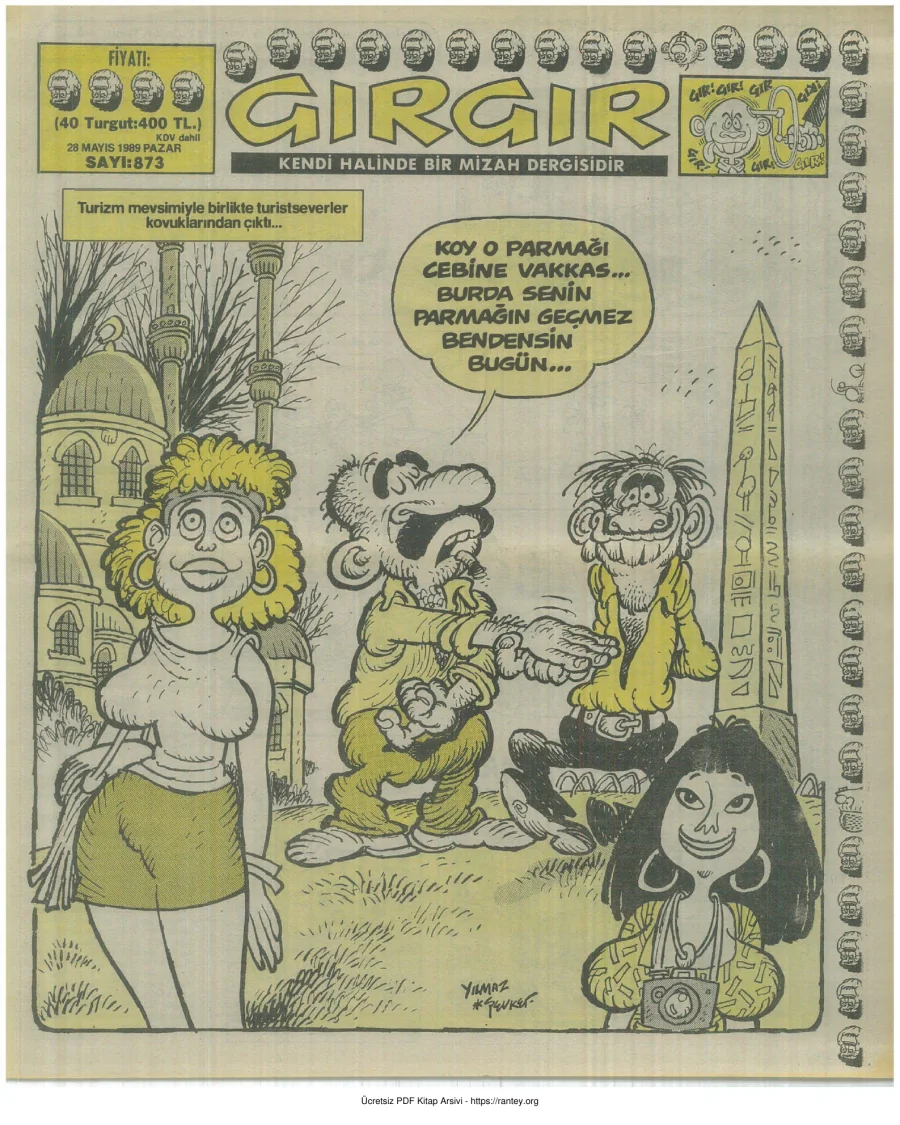 GırGır 1989 Sayı 873 kapak görseli