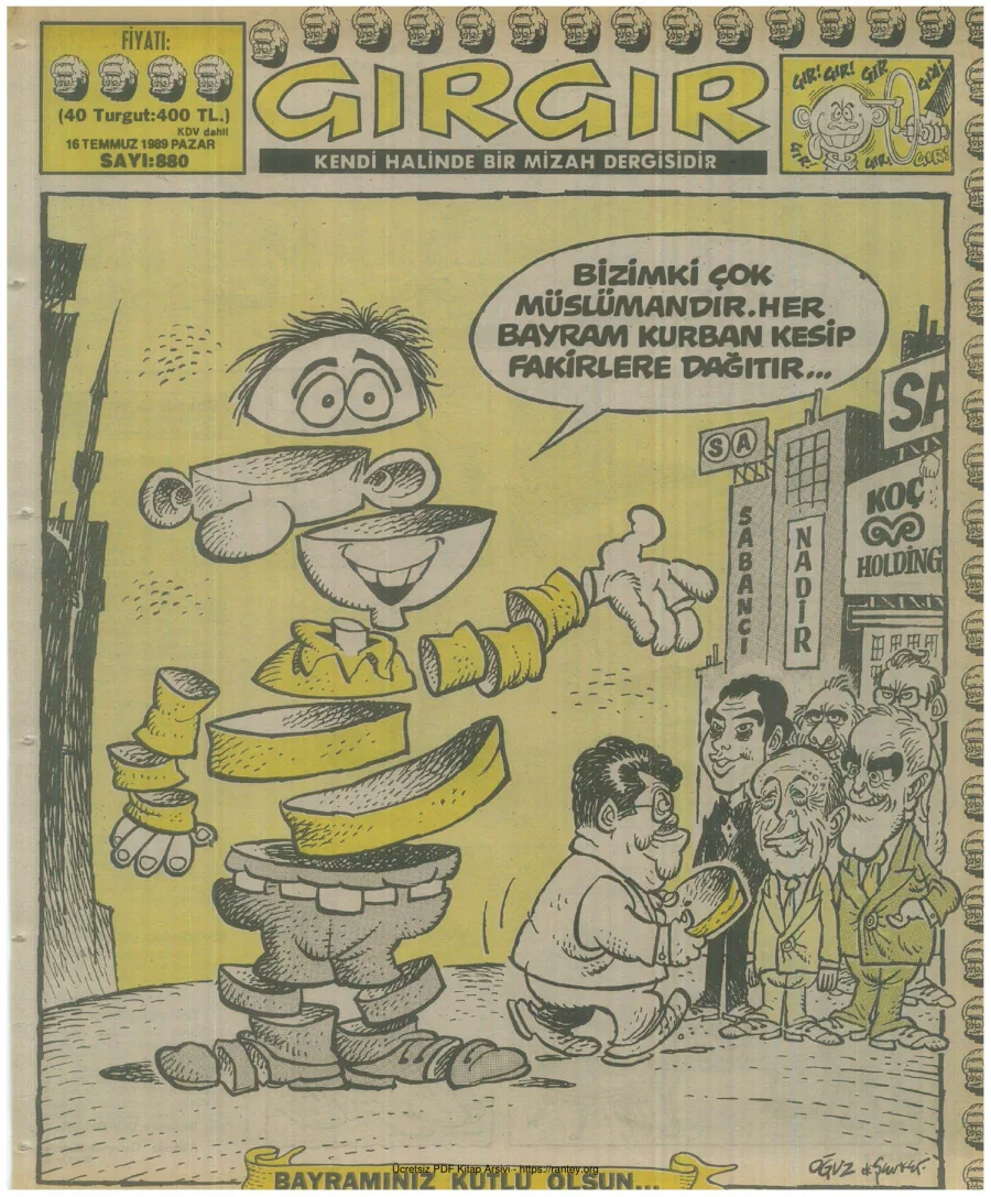 GırGır 1989 Sayı 880 kapak görseli