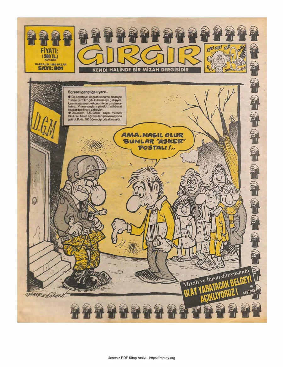 GırGır 1990 Sayı 901 kapak görseli