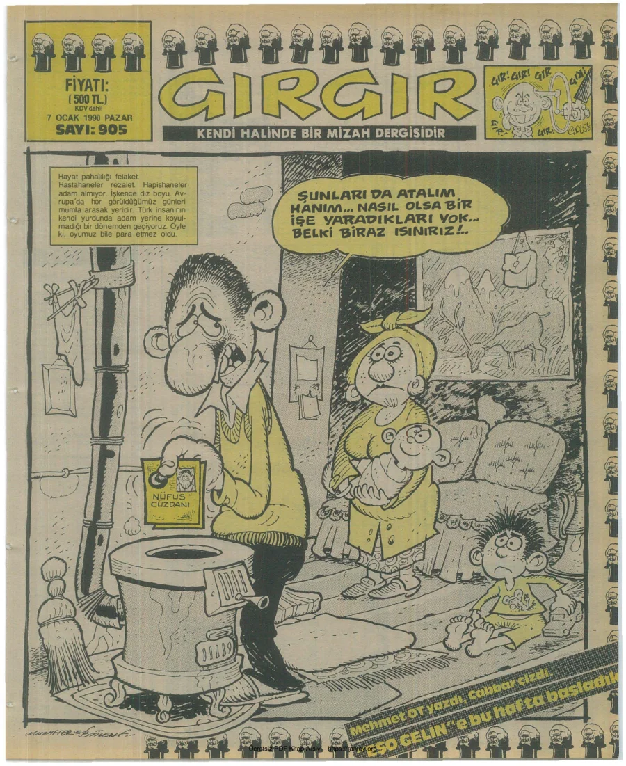 GırGır 1990 Sayı 905 kapak görseli