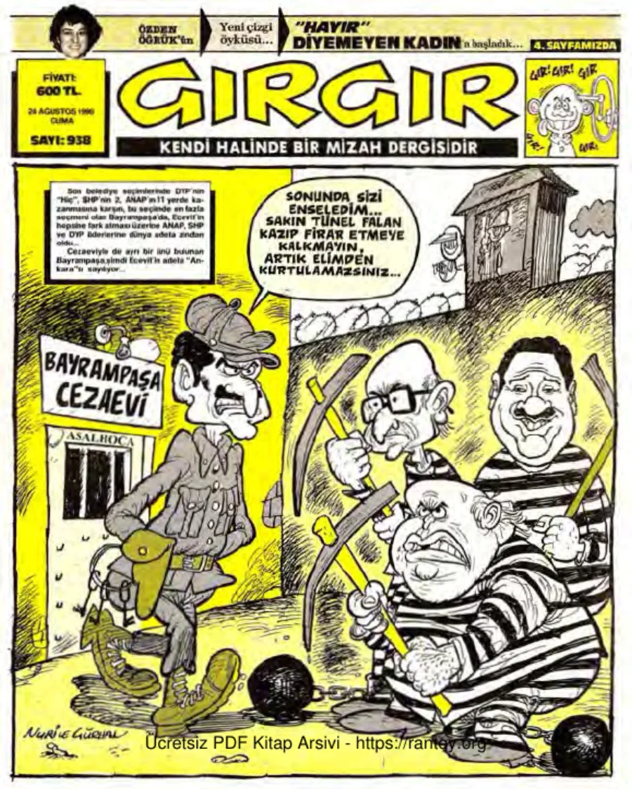 GırGır 1990 Sayı 938 kapak görseli