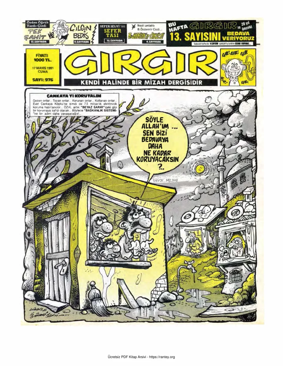 GırGır 1991 Sayı 976 kapak görseli