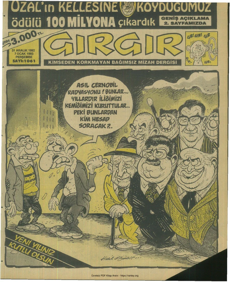 GırGır 1993 Sayı 1061 kapak görseli