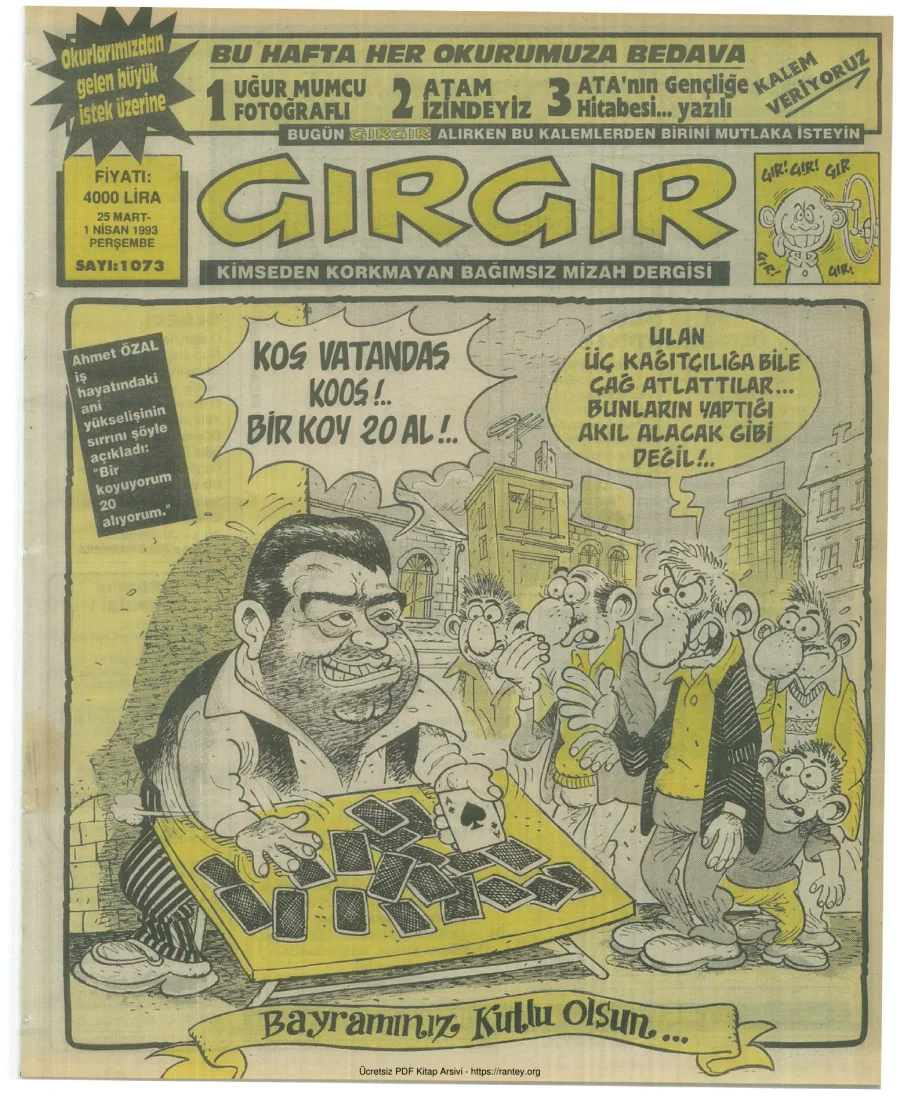 GırGır 1993 Sayı 1073 kapak görseli