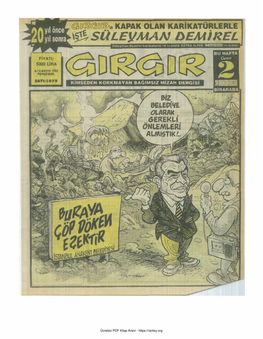 GırGır 1993 Sayı 1079 kapak görseli